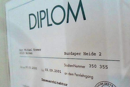 SGD-Diplom Innenarchitektur/Raumausstatter